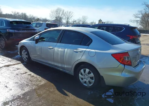 2012 Honda Civic Lx z USA, uszkodzony, nr VIN 19XFB2F57CE310340